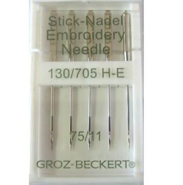 Игла Groz-beckert 130/705H-E №  75 (5 шт/уп)