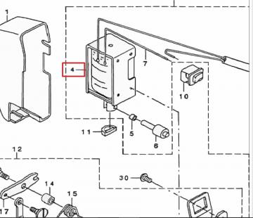 Jack 8900D Электромагнит отводчика нити 11230010 (111-10301)