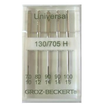 Игла Groz-beckert 130/705H №  70-100 (70(1) 80(1) 90(2) 100(1)(5 шт/уп)